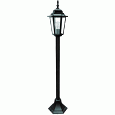 Светильник-столб улично-садовый черный 1,2м